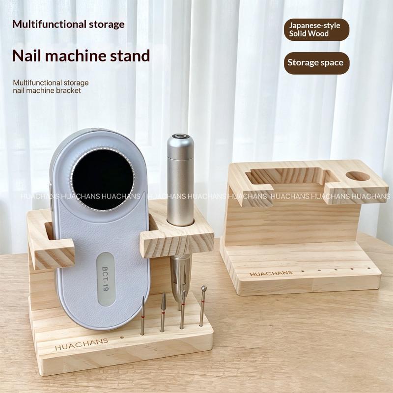Phone Accessories For Travel - ポータブル木製ネイルドリルビットホルダー 1 個マニキュアツール収納ラック旅行用ホーム DIY ネイルアート