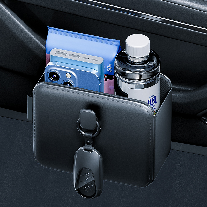 Phone Accessories Organizer - 車のドア収納ポケットぶら下げカップホルダーユニバーサル自動車シートバックオーガナイザーカード電話キー粘着ポーチインテリアアクセサリー