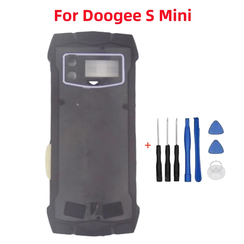 Phone Accessories Shop - 新しいオリジナル Doogee S ミニ SMINI 電話保護バックバッテリーカバーハウジングケース耐久性のあるハウジングモバイルフレーム修理部品