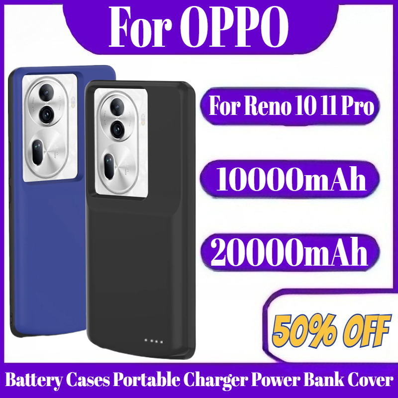 Portable Charger 20000Mah - OPPO Reno 10 11 Pro用モバイルバッテリー搭載ケース ポータブル充電器