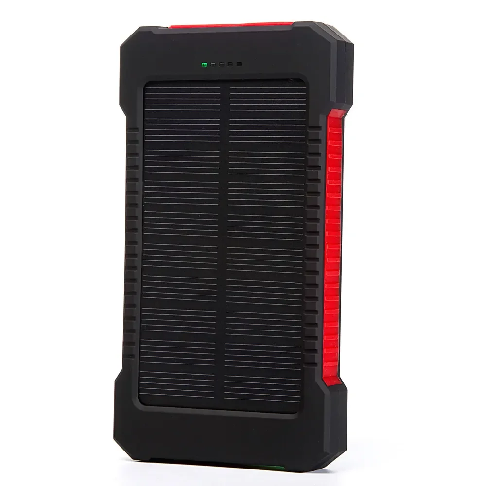 20000mAh ポータブルソーラーパワーバンク防水外部バッ - Portable Charger 20000Mah のレビューと価格