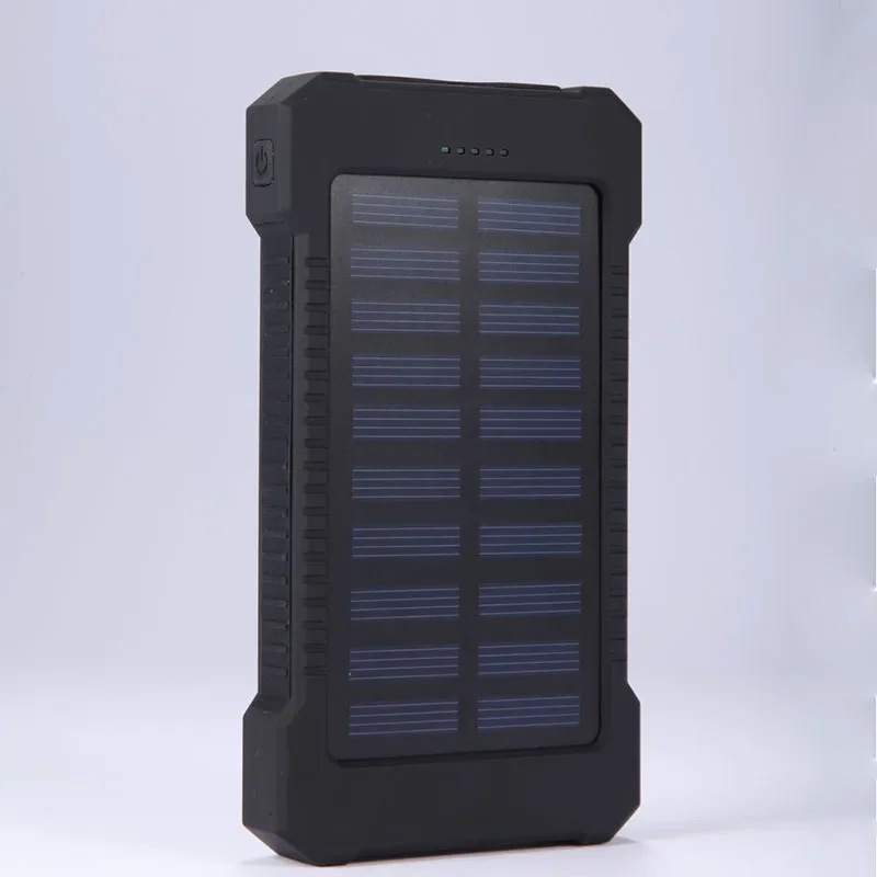 20000mAh ポータブルソーラーパワーバンク防水外部バッ - Portable Charger 20000Mah のレビューと価格