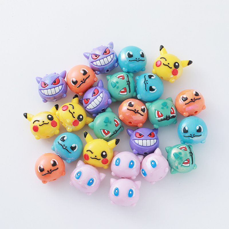 12 個ポケモンビーズ DIY 携帯電話ストラップキーホルダ - Phone Accessories Beads のレビューと価格