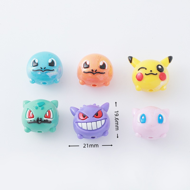 12 個ポケモンビーズ DIY 携帯電話ストラップキーホルダ - Phone Accessories Beads のレビューと価格
