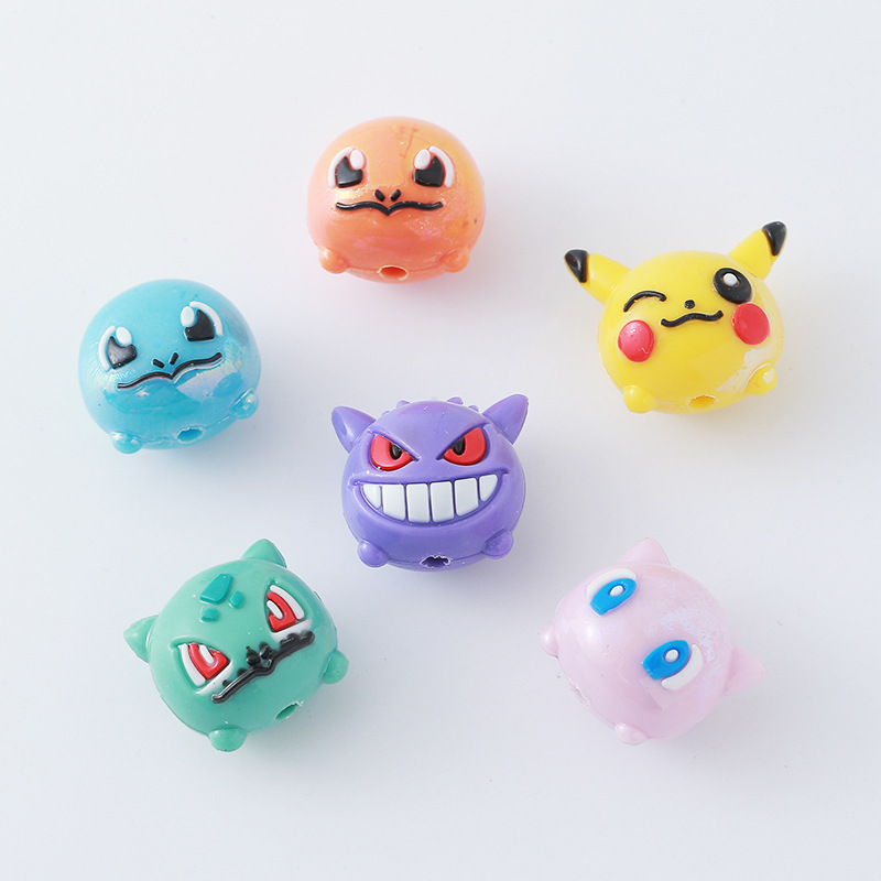12 個ポケモンビーズ DIY 携帯電話ストラップキーホルダ - Phone Accessories Beads のレビューと価格