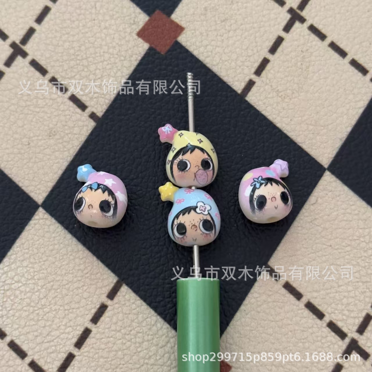 10個入りプリントレリーフスターハットユユアバタービーズDI - Phone Accessories Beads のレビューと価格