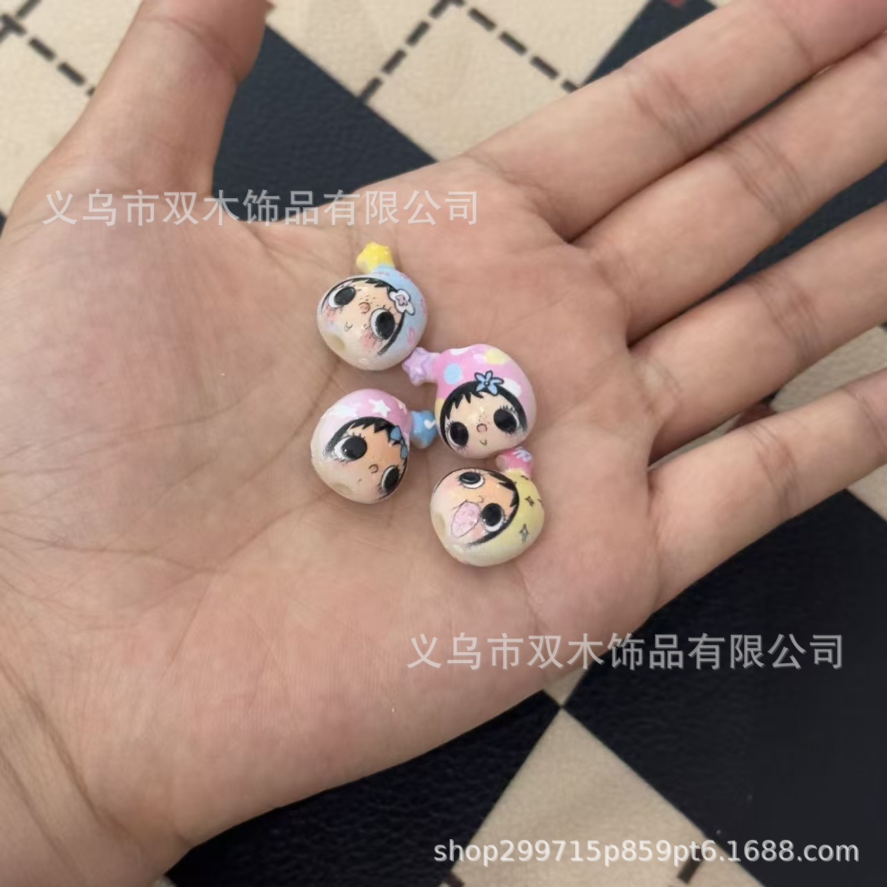 10個入りプリントレリーフスターハットユユアバタービーズDI - Phone Accessories Beads のレビューと価格