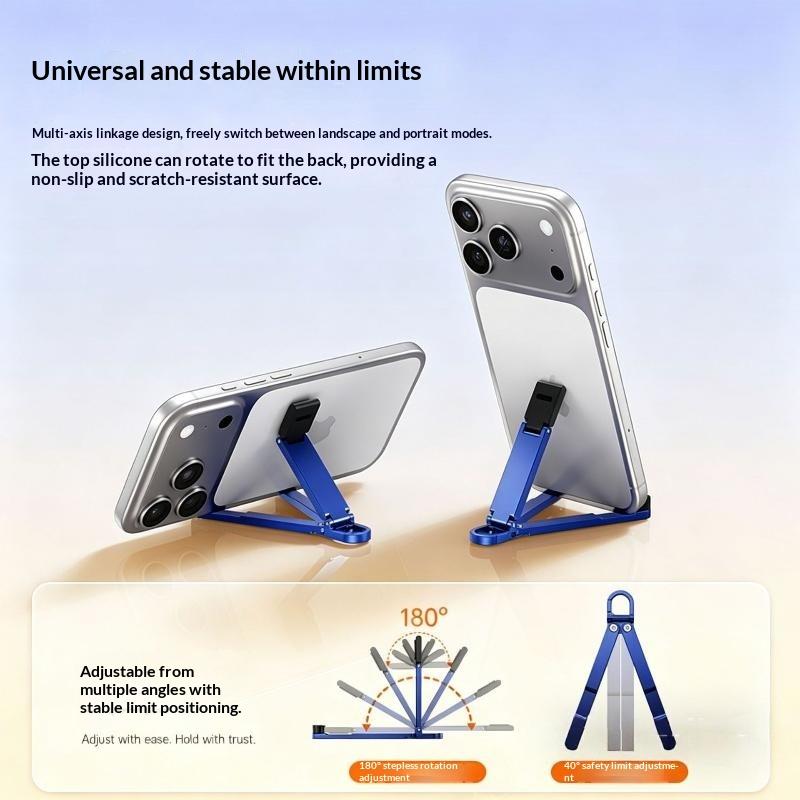 折りたたみ式ミニキーホルダー型携帯電話スタンド、多角度調整可 - Phone Accessories For Travel のレビューと価格