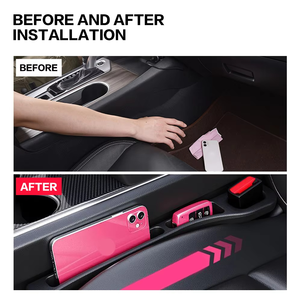 2個入り ユニバーサルカーシート隙間埋め、落下防止＆漏れ防止 - Phone Accessories Organizer のレビューと価格