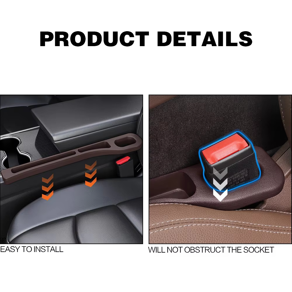 2個入り ユニバーサルカーシート隙間埋め、落下防止＆漏れ防止 - Phone Accessories Organizer のレビューと価格