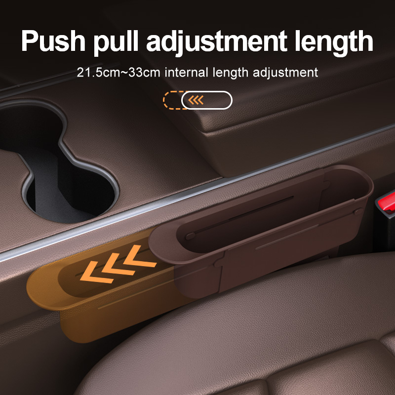 2PC 調整カーシートギャップ収納ボックスユニバーサル自動ス - Phone Accessories Organizer のレビューと価格