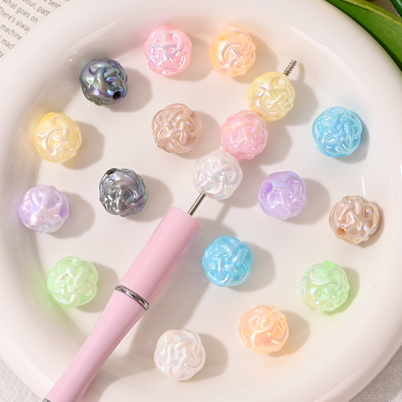 10個入りアクリルヤーンボールビーズ、穴あきルースビーズ、D - Phone Accessories Beads のレビューと価格