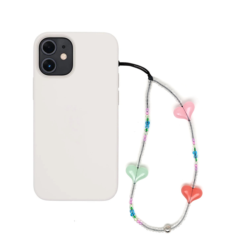 HERLOOK Y2K ビーズハート電話チャームストラップカ - Phone Accessories For Teen Girls のレビューと価格
