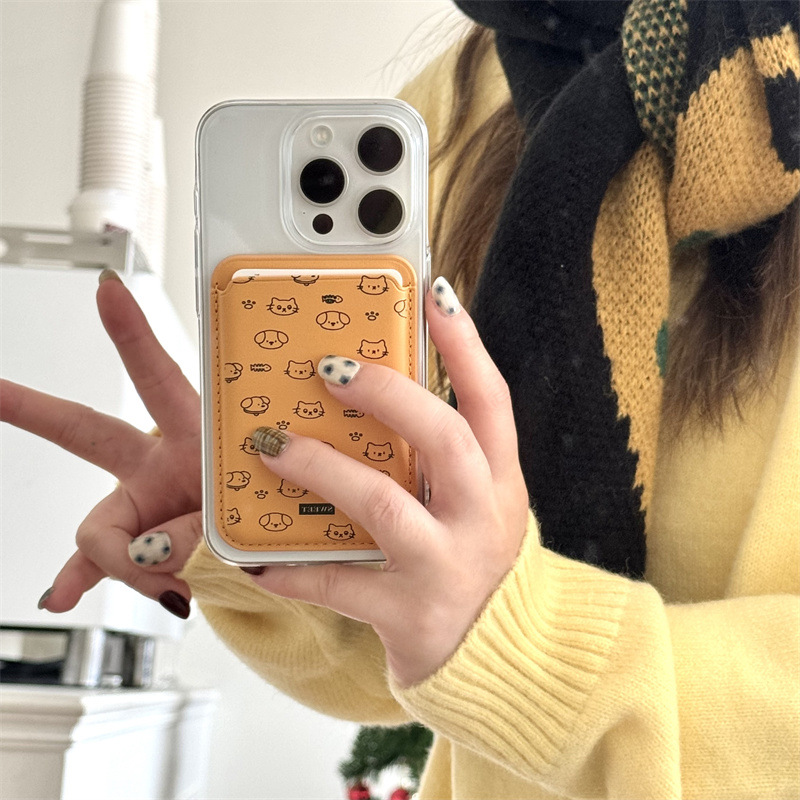 かわいい漫画柄PUレザー製マグネット式カードホルダー付きスマ - Phone Accessories For Teen Girls のレビューと価格