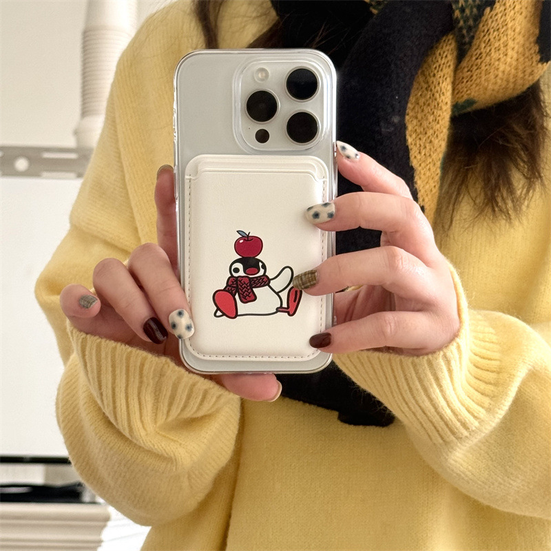 かわいい漫画柄PUレザー製マグネット式カードホルダー付きスマ - Phone Accessories For Teen Girls のレビューと価格