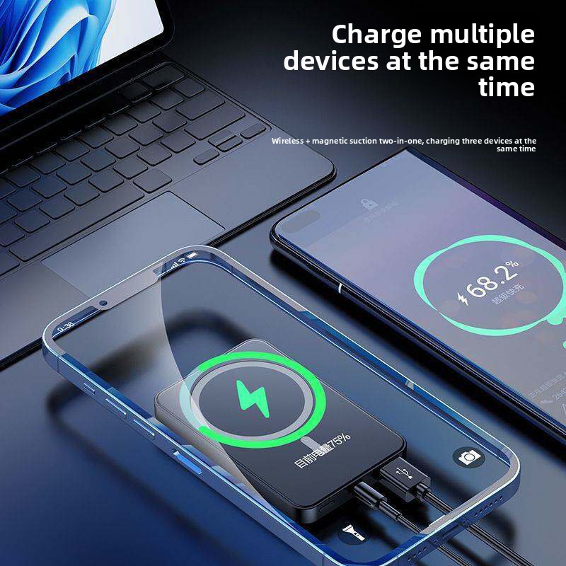 20000mAh マグネティックパワーバンク マグネティック - Portable Charger 20000Mah のレビューと価格
