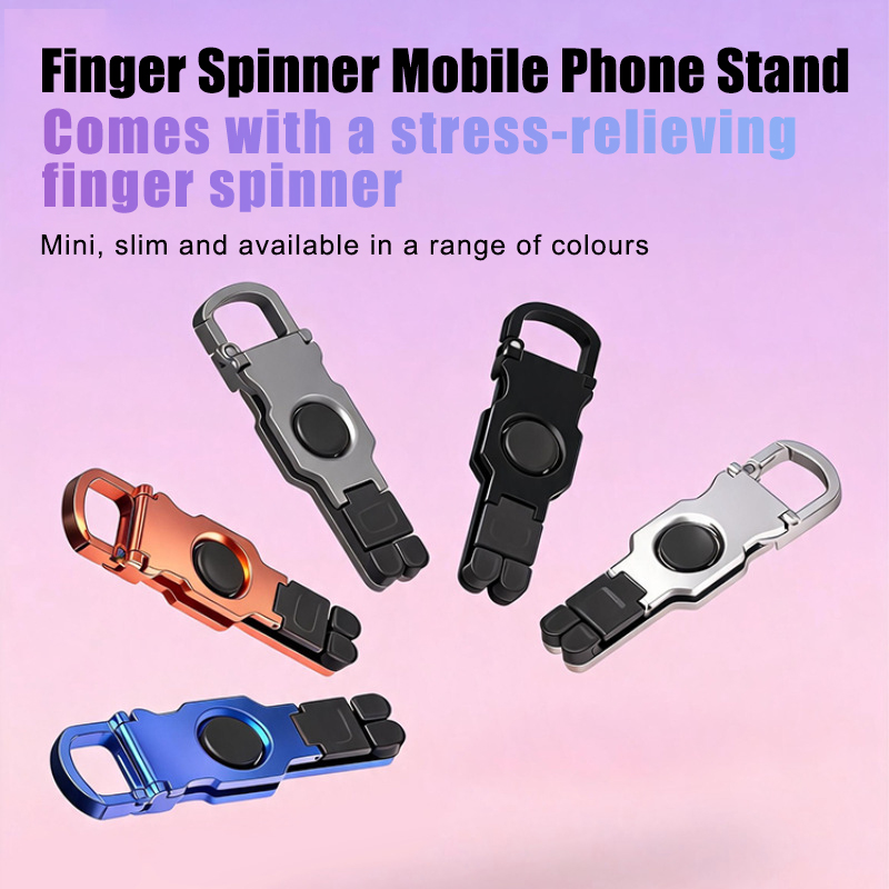 携帯用フィジェットスピナーフォンスタンド、360度回転可能、 - Phone Accessories For Travel のレビューと価格