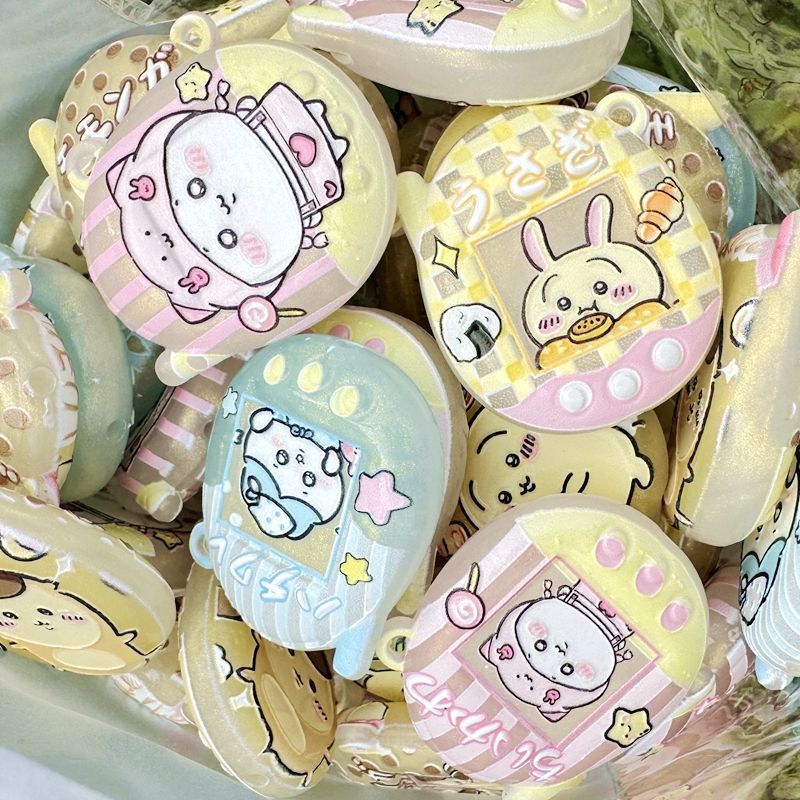 漫画風発光プリントのちいかわ穴あきキーホルダーバッグペンダン - Phone Accessories Beads のレビューと価格