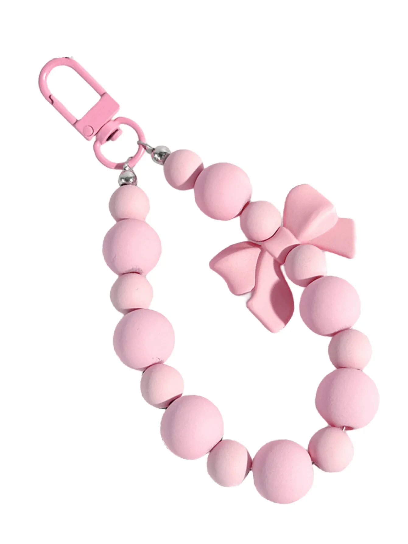 1個入り ピンクパールボウキーホルダー 携帯電話チェーン イ - Phone Accessories For Teen Girls のレビューと価格