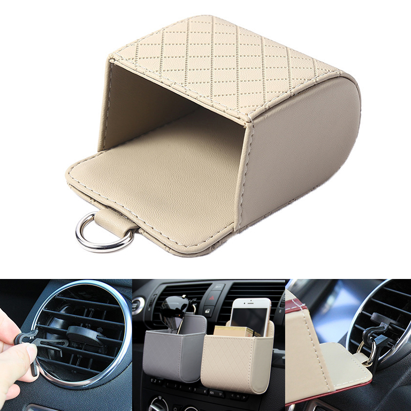 新車用携帯電話ホルダー マウント エアベント吊り下げ収納ボッ - Phone Accessories Organizer のレビューと価格