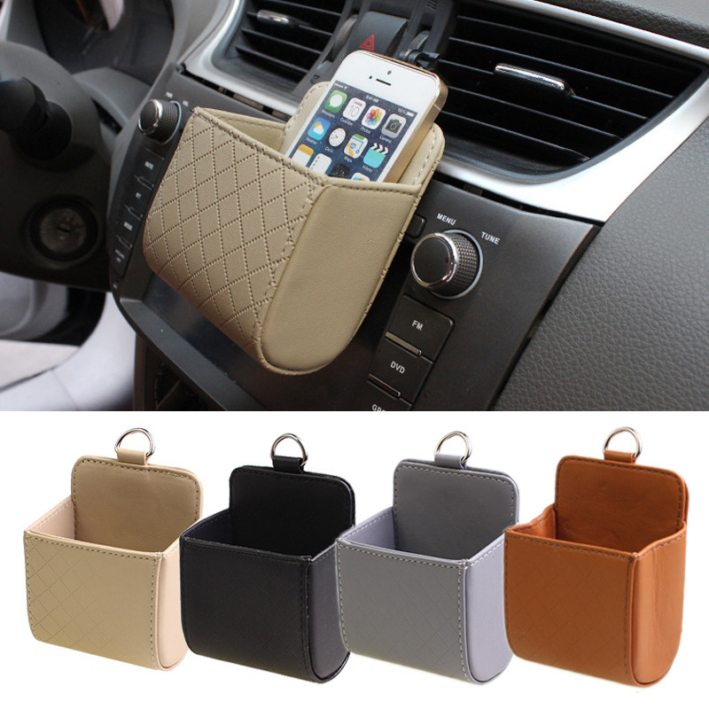 新車用携帯電話ホルダー マウント エアベント吊り下げ収納ボッ - Phone Accessories Organizer のレビューと価格