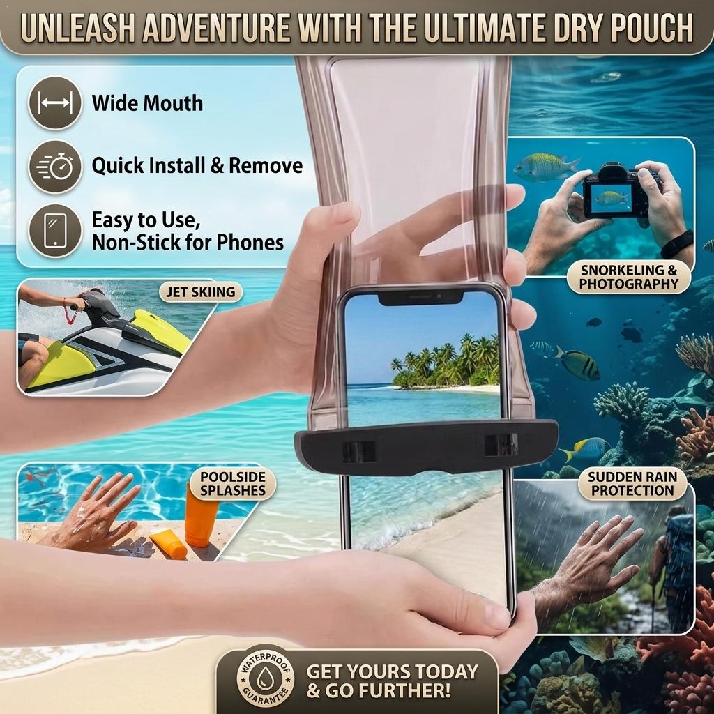 クリア防水携帯電話ケース ドライバッグポーチ iPhoneス - Phone Accessories For Travel のレビューと価格