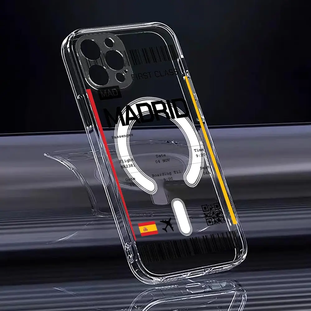 旅行用飛行機チケット スペイン柄 iPhone 17 16  - Phone Accessories For Travel のレビューと価格