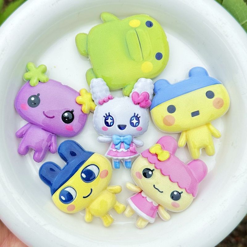 45mm漫画たまごっち両面印刷中空ビーズ、携帯電話バッグチェ - Phone Accessories Beads のレビューと価格