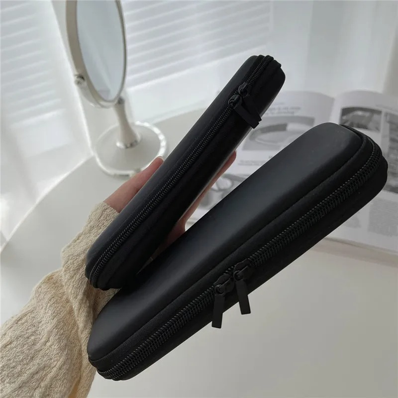 1pc 黒化粧品バッグ防水ダブルジッパー化粧ブラシケース女性 - Phone Accessories For Travel のレビューと価格