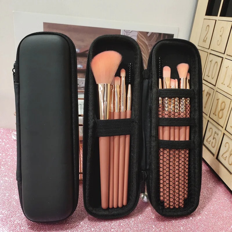 1pc 黒化粧品バッグ防水ダブルジッパー化粧ブラシケース女性 - Phone Accessories For Travel のレビューと価格