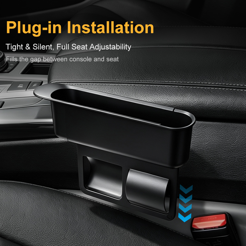 ABS 調整カーシートギャップ収納ボックスユニバーサル自動ス - Phone Accessories Organizer のレビューと価格