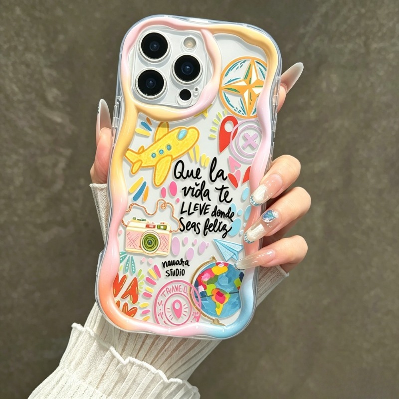 グラフィティトラベル飛行機柄iPhoneケース iPhone - Phone Accessories For Travel のレビューと価格