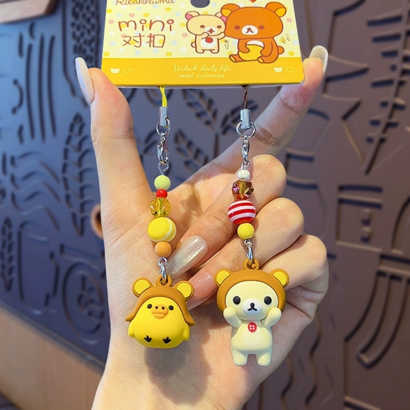 かわいいリラックマ コリラックマ キーホルダー ちょう結びビ - Phone Accessories Beads のレビューと価格