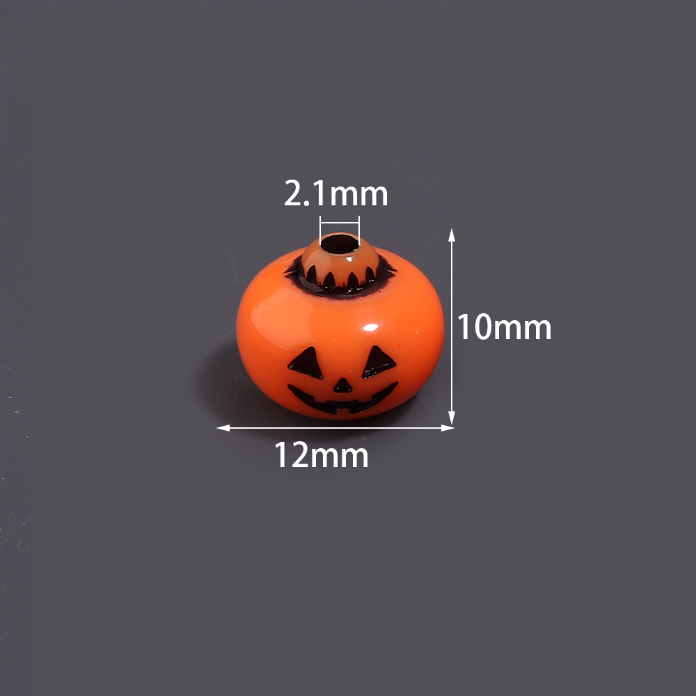 50個 12x10mm ハロウィン デビル パンプキン アク - Phone Accessories Beads のレビューと価格