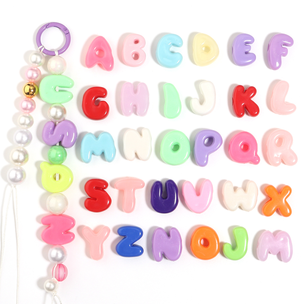 20-30個のアクリル製英語アルファベット早期教育用レタービ - Phone Accessories Beads のレビューと価格