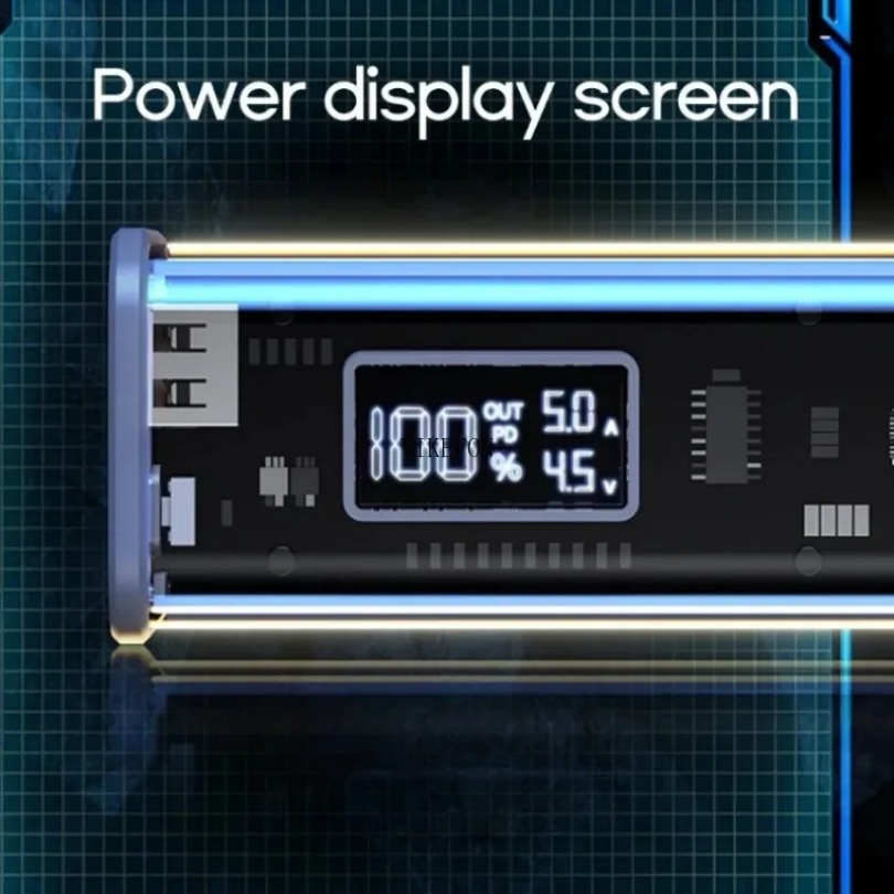 22.5 ワット DIY バッテリー充電器ケース透明 PD  - Portable Charger 20000Mah のレビューと価格