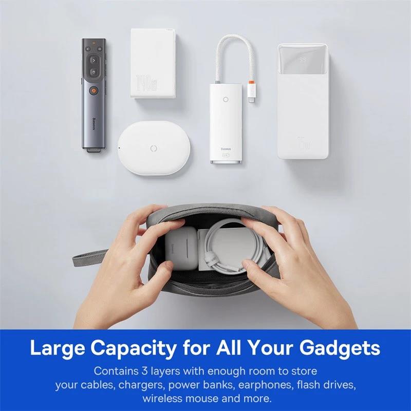携帯電話防水バッグ旅行用充電器ケーブル収納ケース iPhon - Phone Accessories Organizer のレビューと価格
