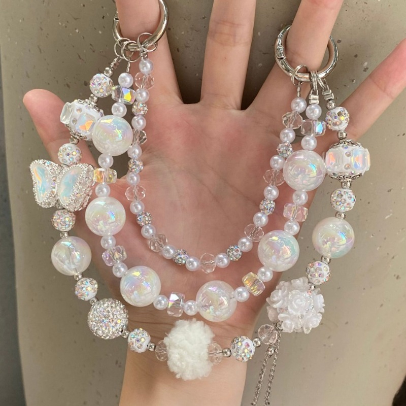 手作りスターラインストーンビーズバッグペンダントクリスタルフ - Phone Accessories For Teen Girls のレビューと価格