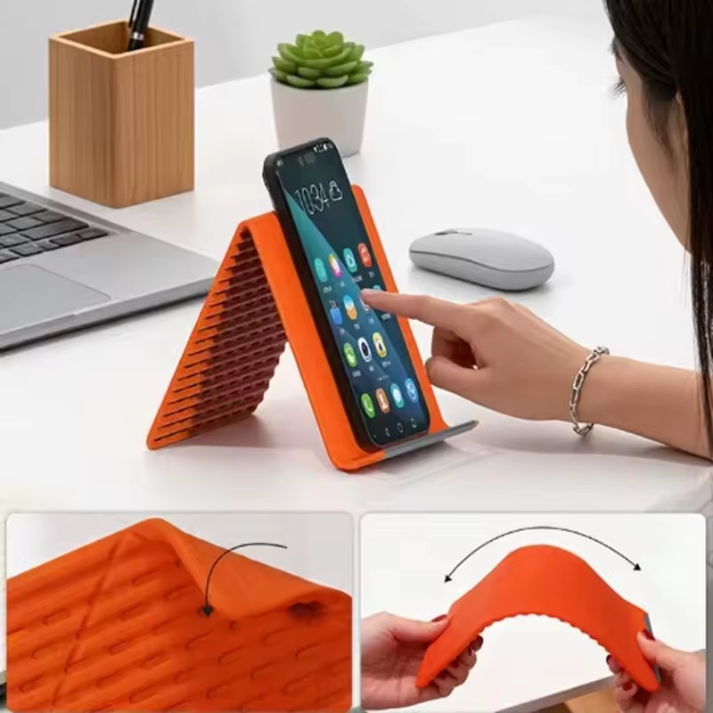怠惰な携帯電話スタンド シリコン製デスクトップタブレット/ノ - Phone Accessories For Travel のレビューと価格