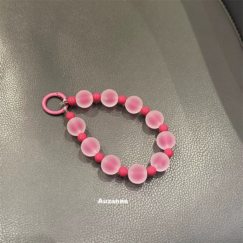 スイートキャンディカラーのフロストマットビーズ付き携帯電話リ - Phone Accessories For Teen Girls のレビューと価格