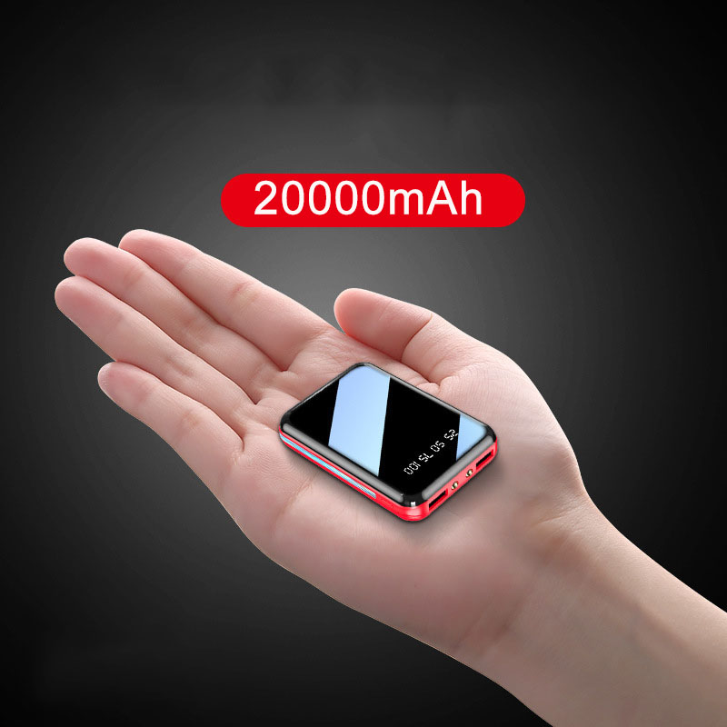 20000mAh ミニパワーバンクポータブル充電器ミラースク - Portable Charger 20000Mah のレビューと価格