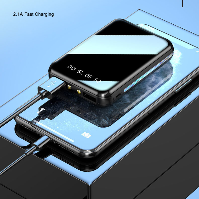 20000mAh ミニパワーバンクポータブル充電器ミラースク - Portable Charger 20000Mah のレビューと価格